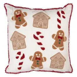 Clayre &amp; Eef. Kissen Dekokissen Lebkuchen Motiven