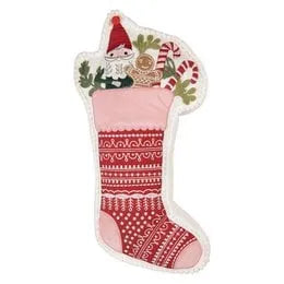 Clayre &amp; Eef. Kissen Dekokissen Weihnachtsstrumpf