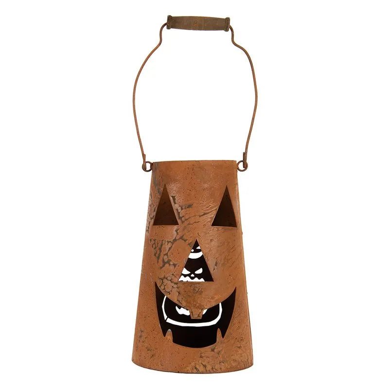 Clayre & Eef. Kürbis Metall Henkel Braun 14 cm