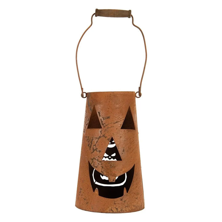 Clayre &amp; Eef. Kürbis Metall Henkel Braun 14 cm