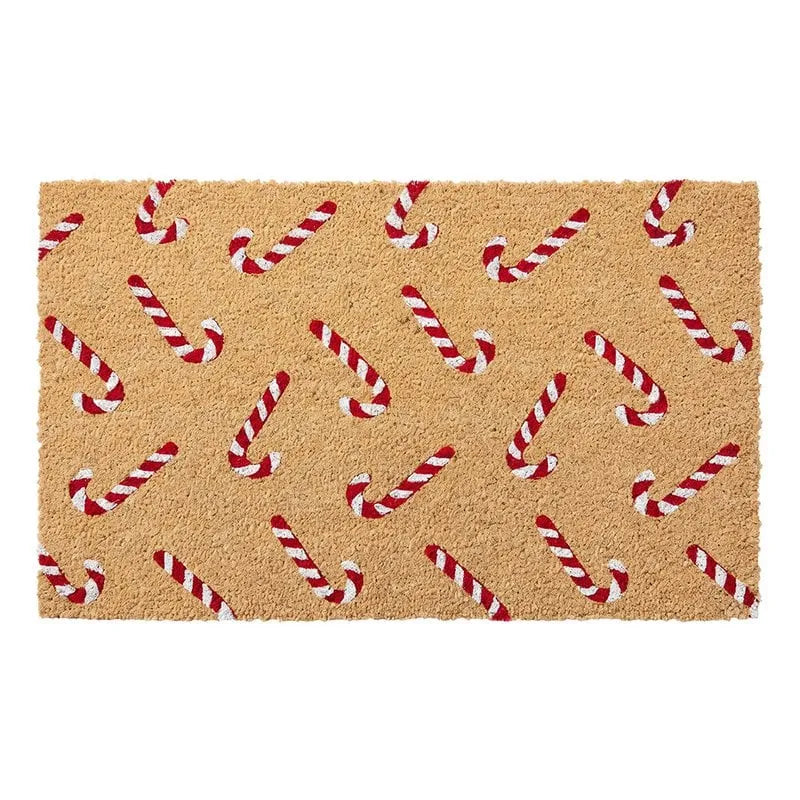 Clayre & Eef. Fußmatte Kokos Zuckerstangen Muster