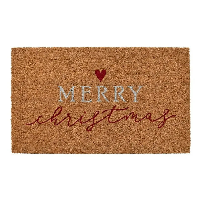 Clayre &amp; Eef. Fußmatte Kokos Merry Christmas Herz