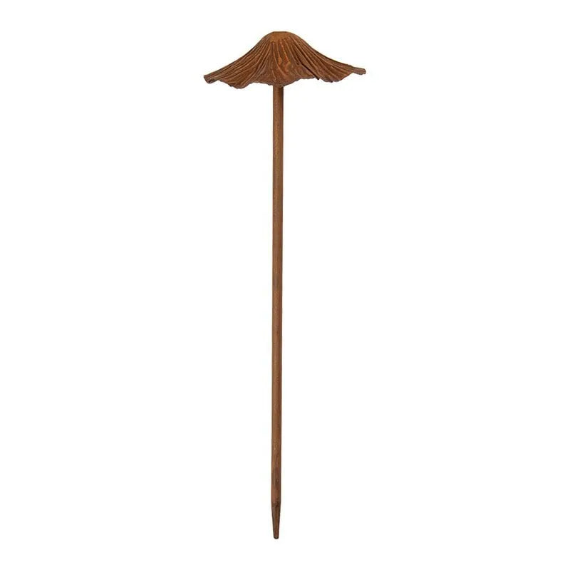 Clayre & Eef. Gartenstecker Pilz aus Metall in Braun