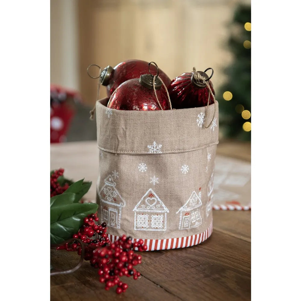 Clayre &amp; Eef. Ofenhandschuh Lebkuchenhaus Motiv