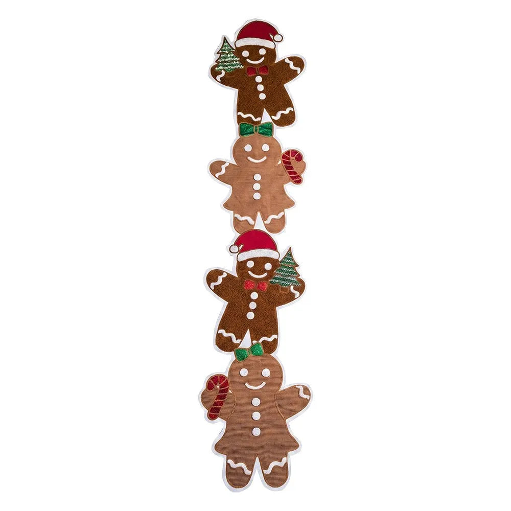 Clayre & Eef. Tischläufer mit Lebkuchenfiguren