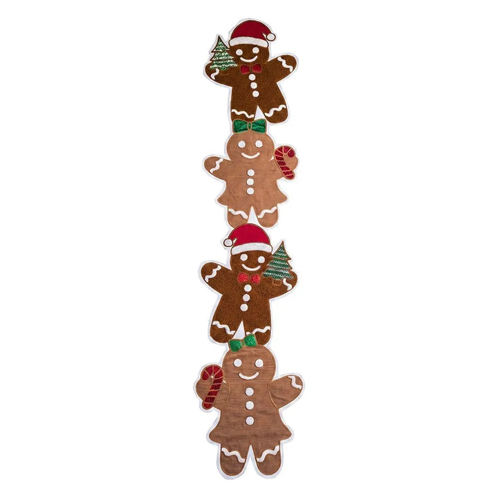 Clayre &amp; Eef. Tischläufer mit Lebkuchenfiguren