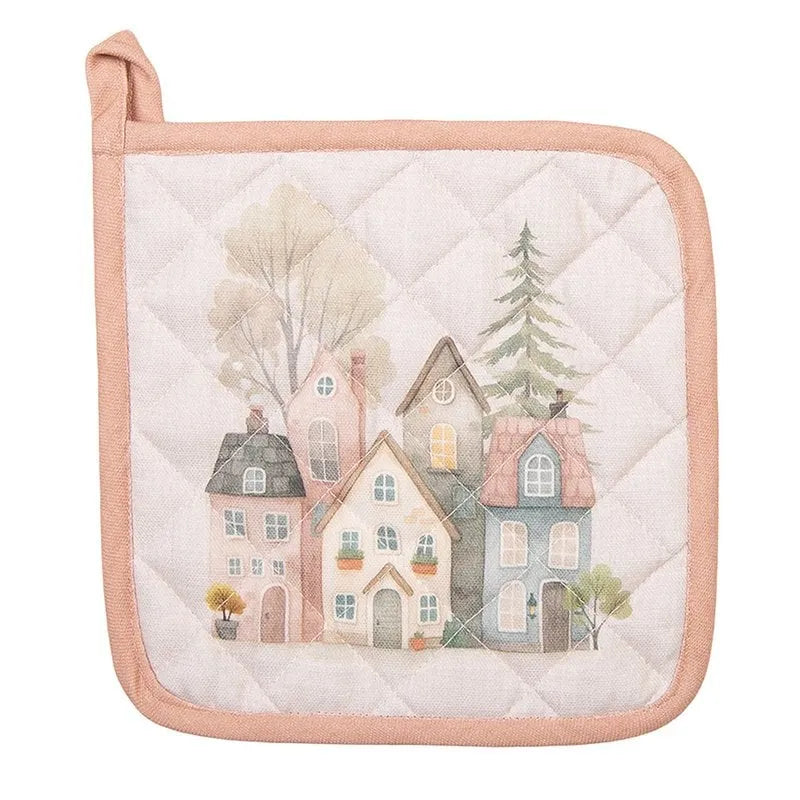 Clayre &amp; Eef. Topflappen aus Baumwolle mit Herzmotiv