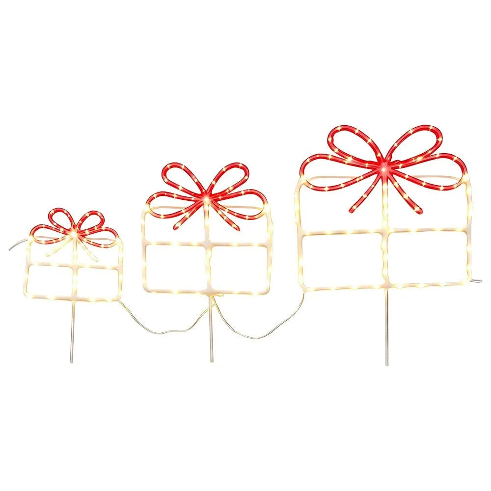 Clayre & Eef. Weihnachtsstecker LED Geschenke Set