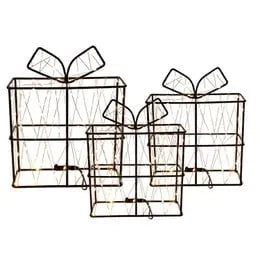Clayre &amp; Eef. LED Lichter Geschenke Draht Schwarz