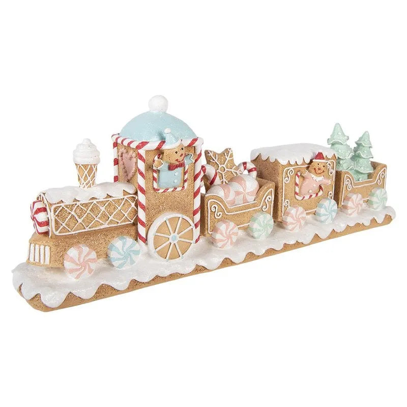 Clayre & Eef. Weihnachtsaufsteller Dekorativer Zug