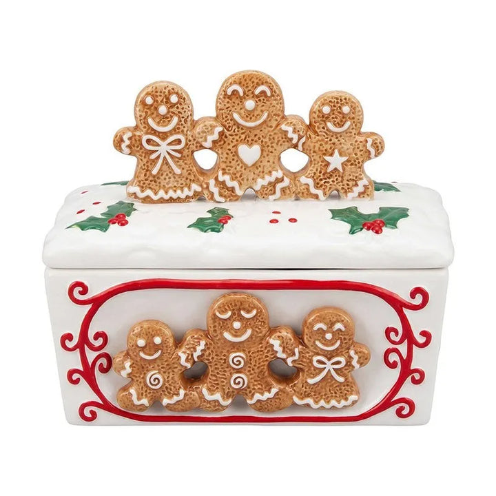 Clayre &amp; Eef. Vorratsdose Keramik Lebkuchenfiguren
