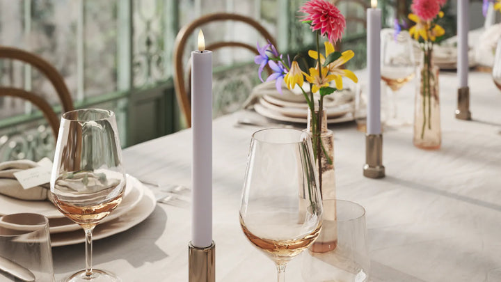 Deluxe Homeart LED-Stabkerzen 2er-Set Real Flame