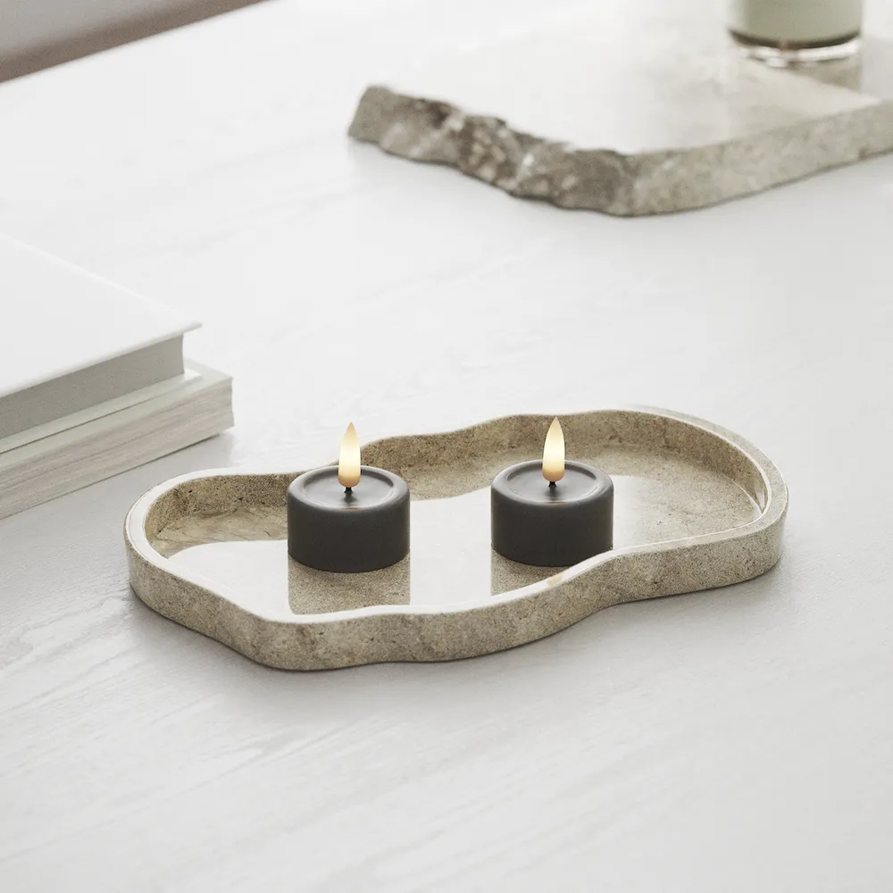 Deluxe Homeart LED Kerze Teelichter Set Real Flame