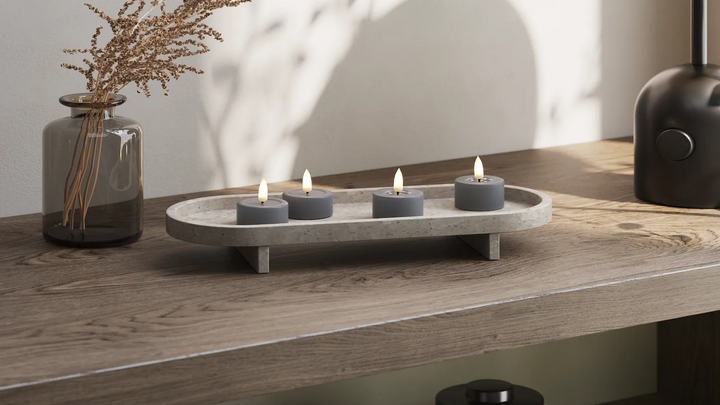 Deluxe Homeart LED Kerze Teelichter Set Real Flame