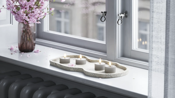 Deluxe Homeart LED Kerze Teelichter Set Real Flame
