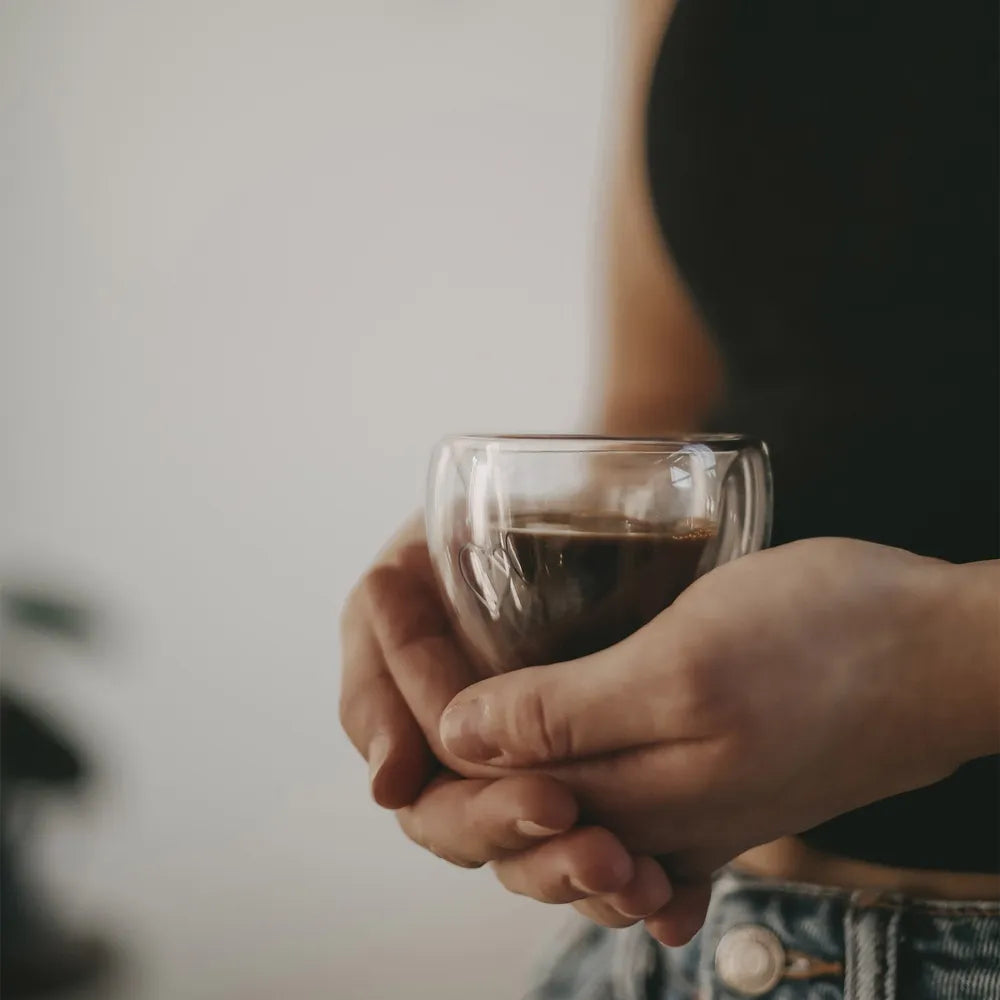 Eulenschnitt Trinkglas Doppelwandiges Espressoglas