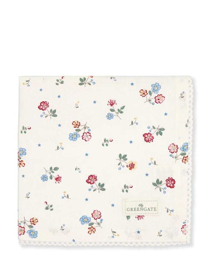 GreenGate - Adelena Stoffserviette mit Spitze white
