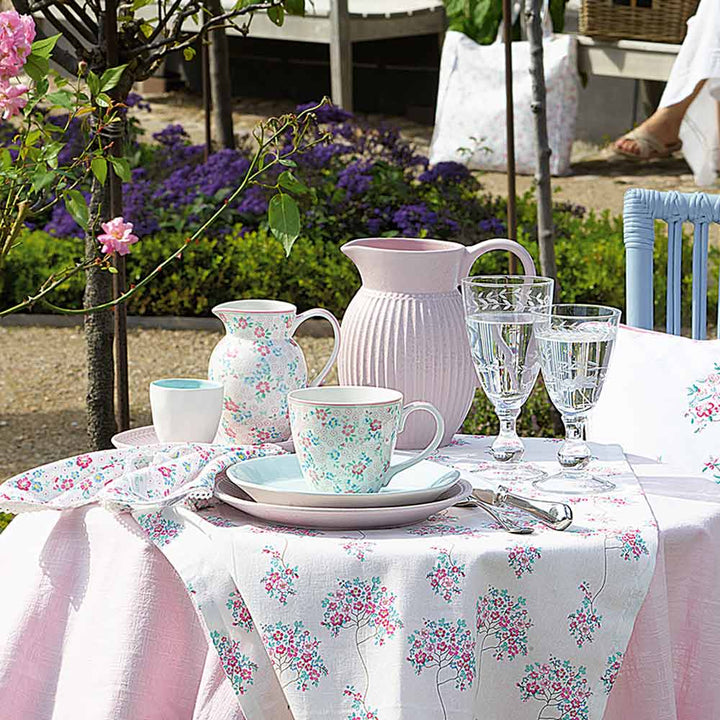 GreenGate - Desdemona Tischläufer Piece Printed White 140x45 cm