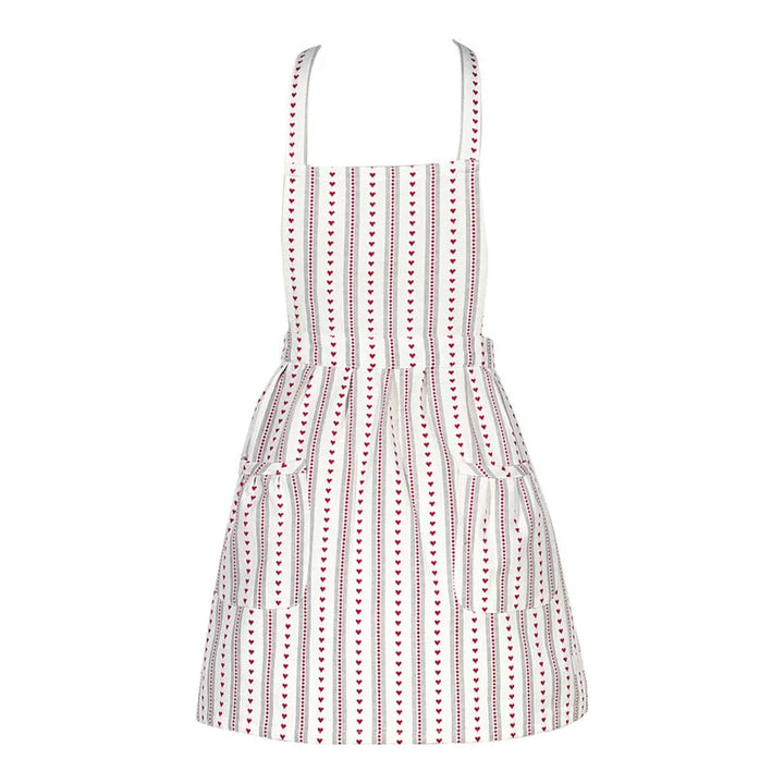 GreenGate - Esther Kinder Schürze rot gewebt