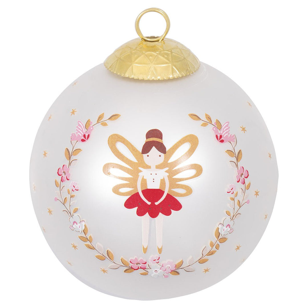 GreenGate - Cindarella Glaskugel Xmas White