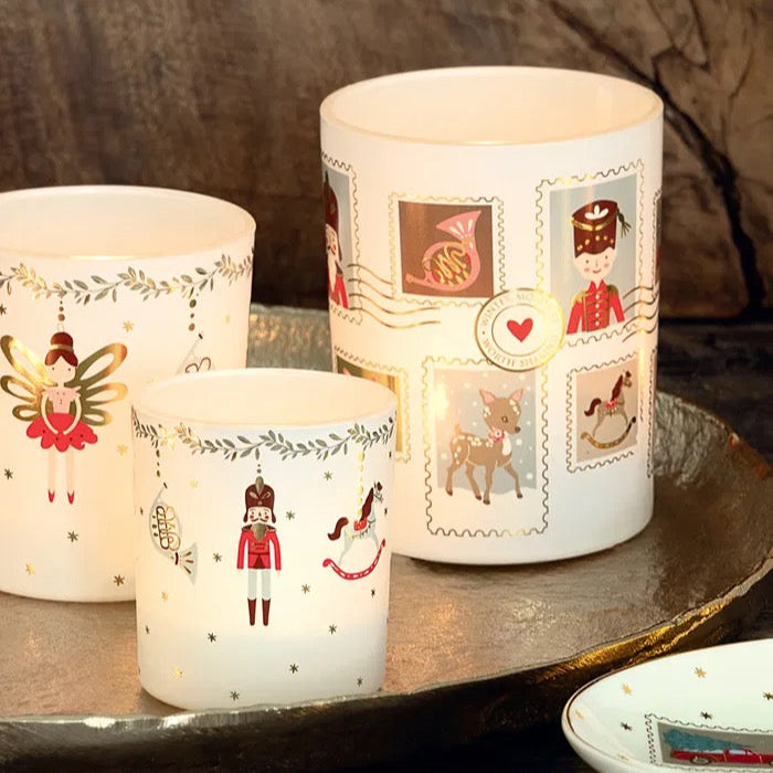 GreenGate - Cindarella Kerzenhalter Xmas extra klein White