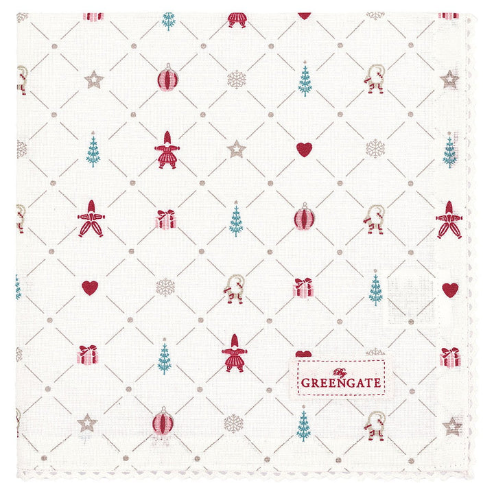GreenGate - Clarina Stoffserviette mit Spitze White