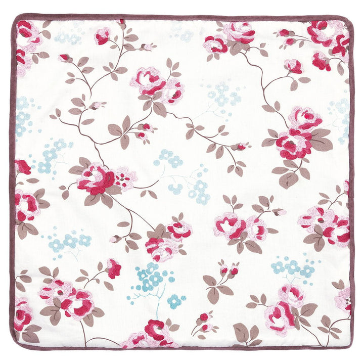 GreenGate - Elsy Kissenbezug White mit Stickerei 40 x 40 cm