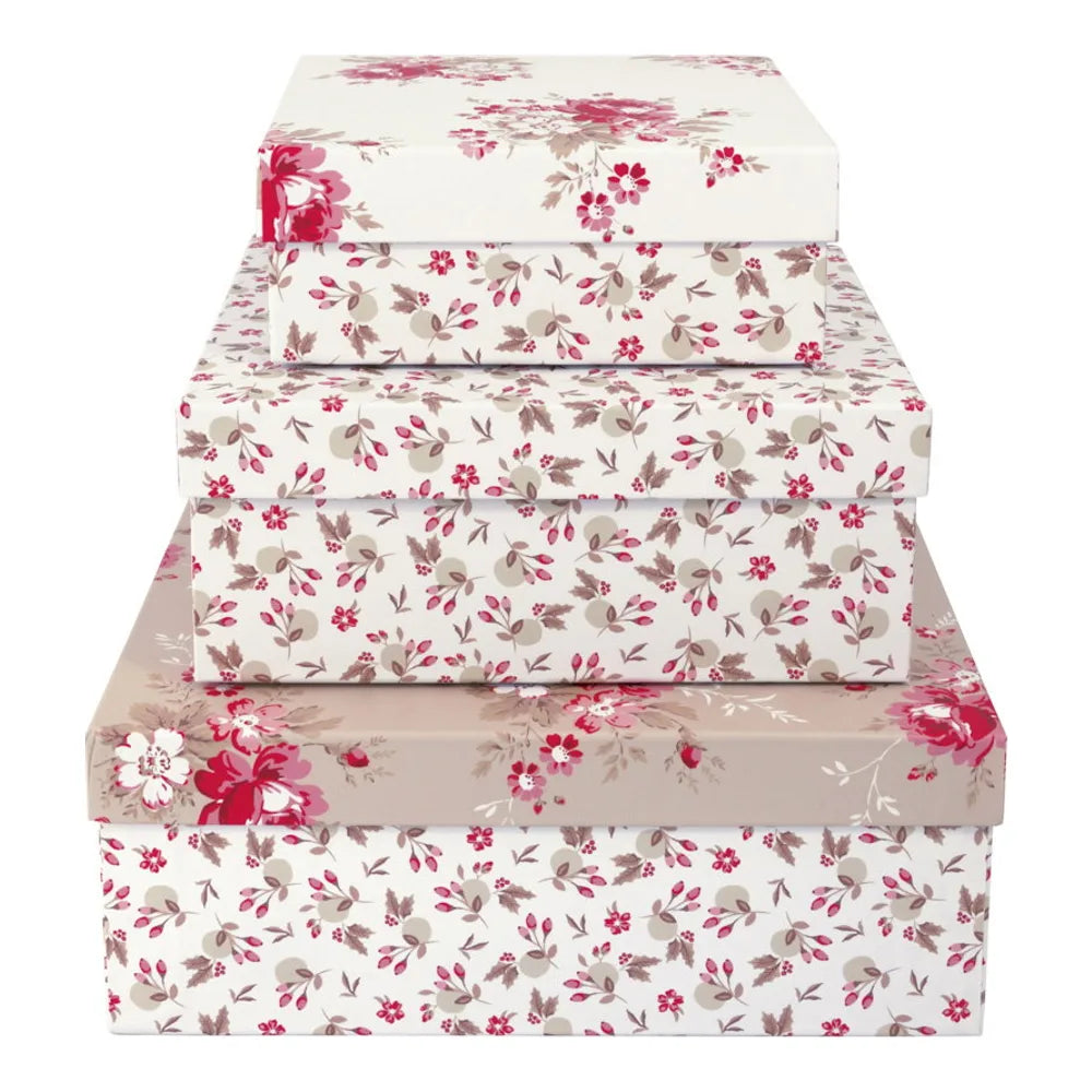GreenGate - Marie Geschenkbox rot 3er-Set