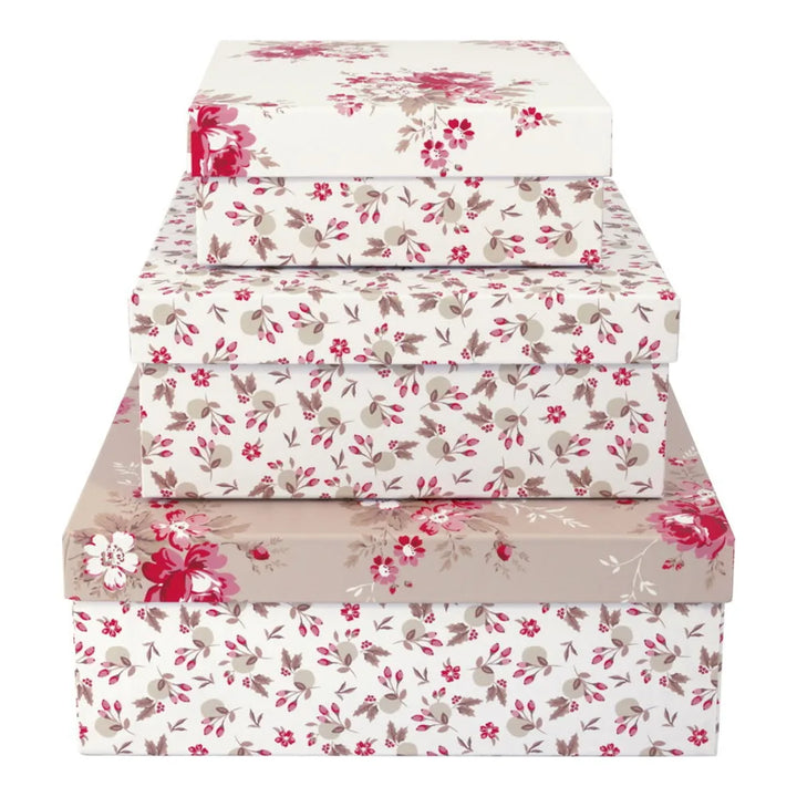 GreenGate - Marie Geschenkbox rot 3er-Set