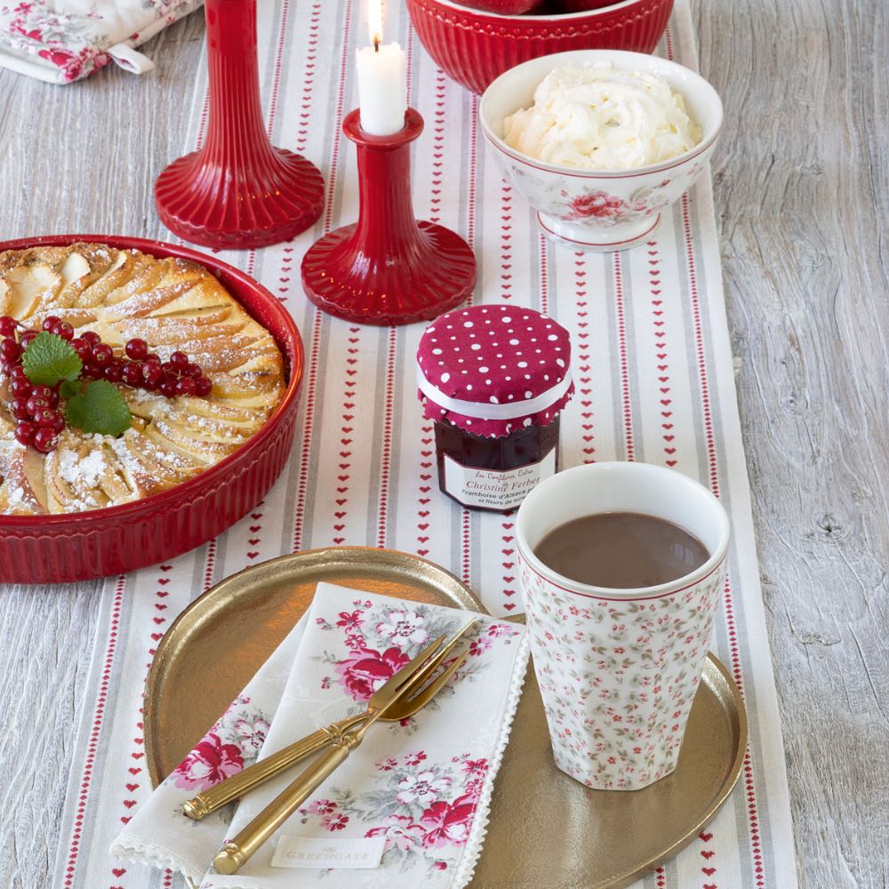 GreenGate - Nora Geschirrtuch rot