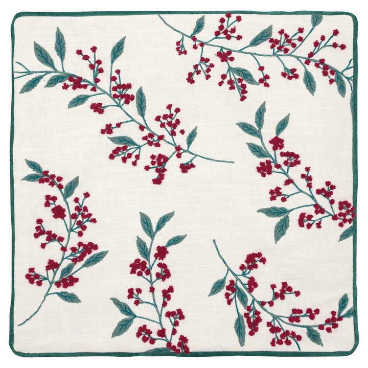 GreenGate - Julani Kissenbezug White mit Stickerei