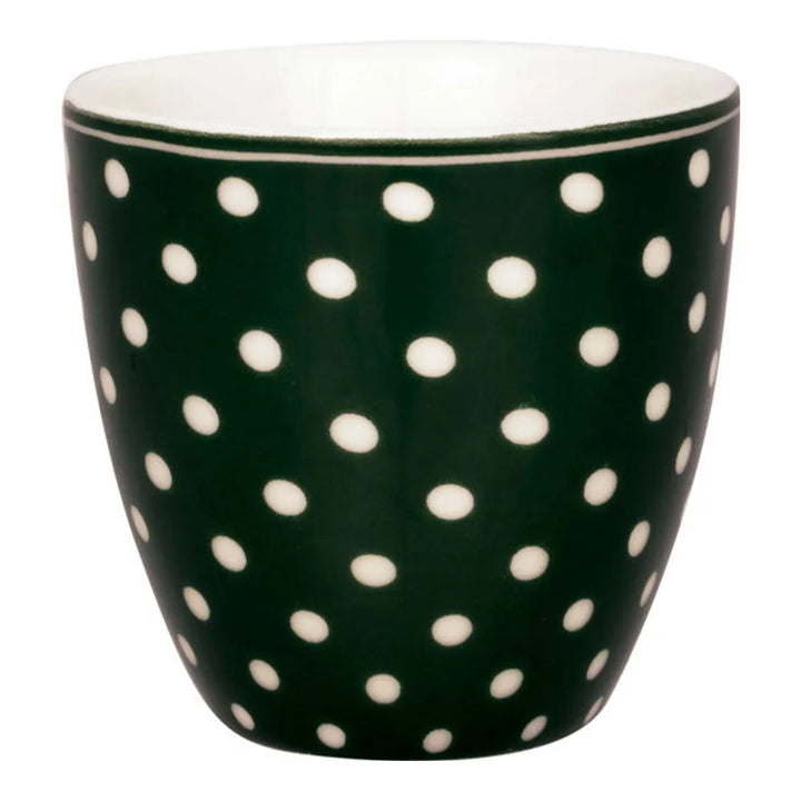 GreenGate - Dotty Mini Latte Cup dunkelgrün
