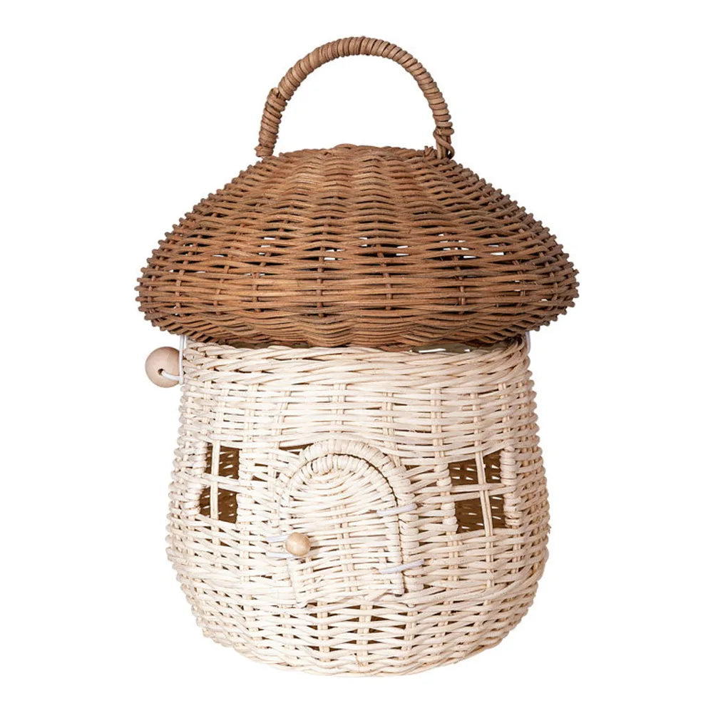 GreenGate - Pilzhaus Natur groß Rattan
