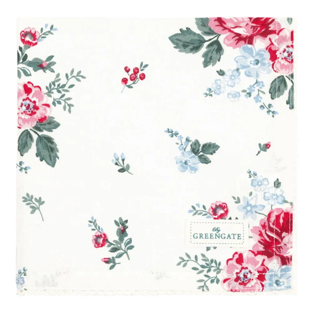 GreenGate - Erica Serviette mit Spitze weiß