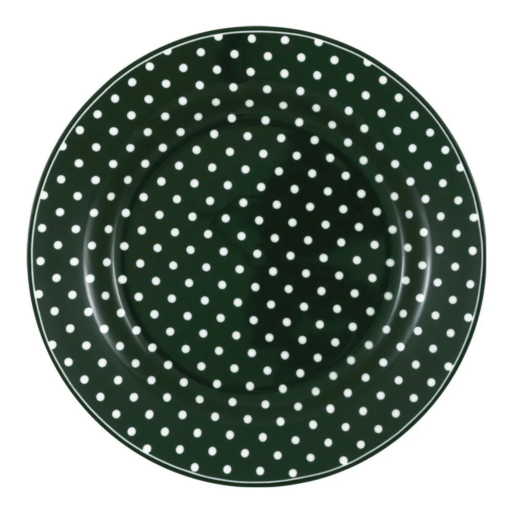 GreenGate - Dotty Teller dunkelgrün