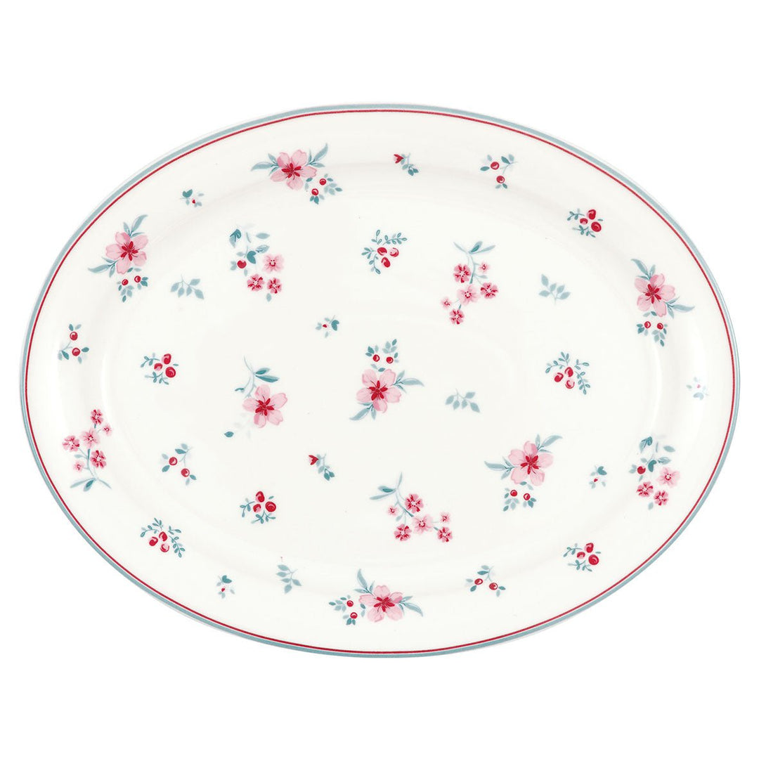 GreenGate - Sila Ovale Servierplatte White