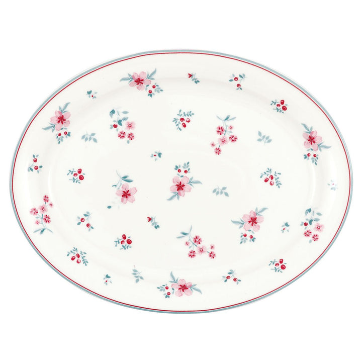 GreenGate - Sila Ovale Servierplatte White