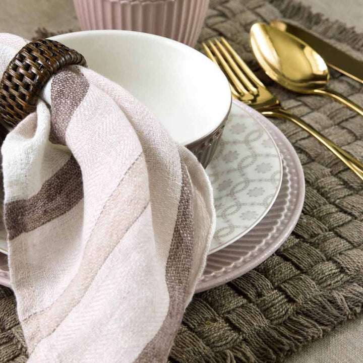 GreenGate - Mannie Stoffserviette Leinen dusty rose
