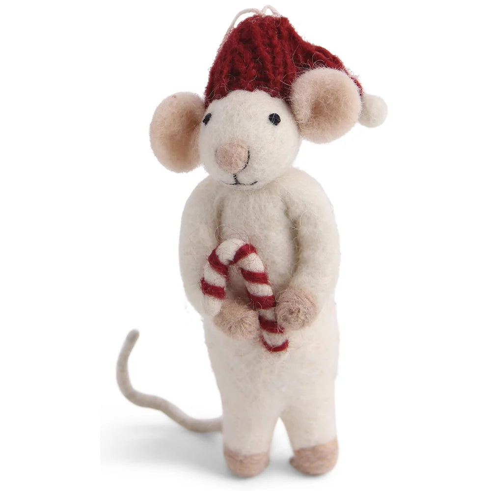 Gry & Sif – Weiße Maus mit Zuckerstange