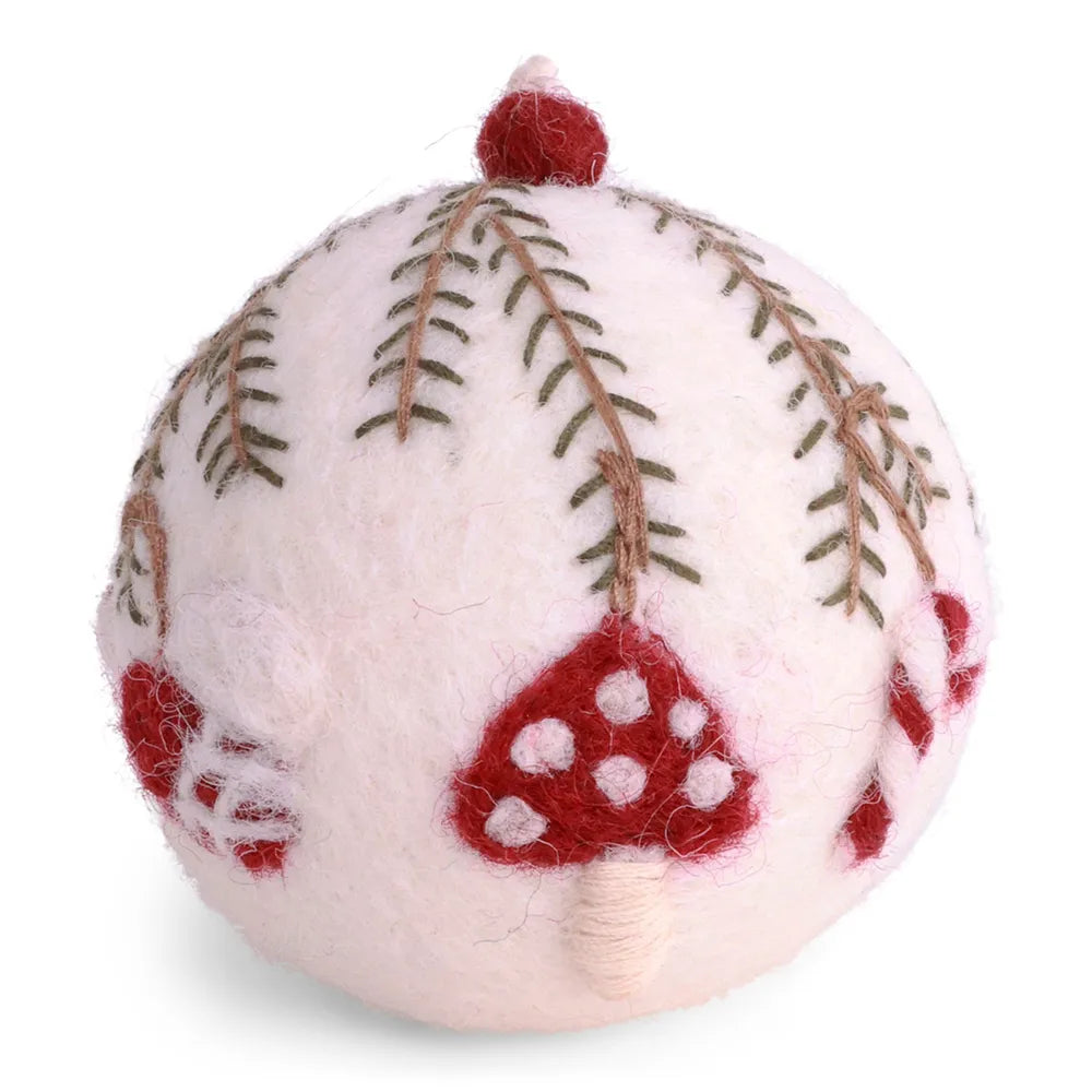 Gry & Sif Weihnachtskugel Filz Stickerei Ornamenten