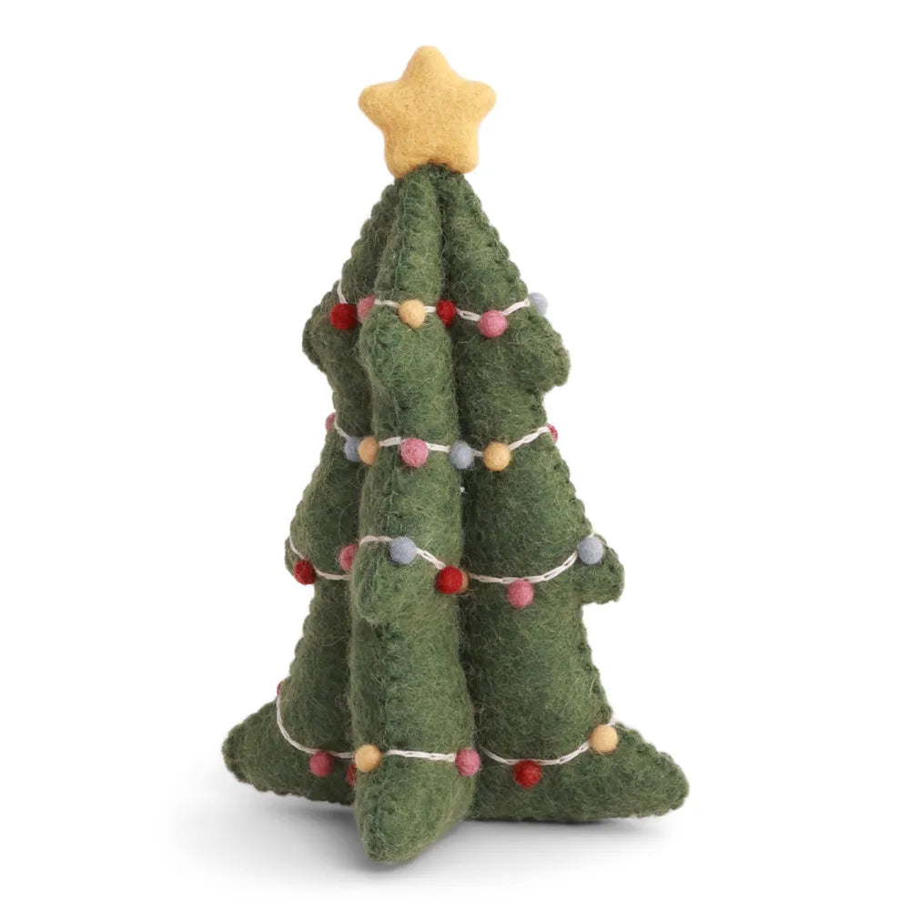 Gry & Sif Weihnachtsbaum Filz Girlande Stern Green