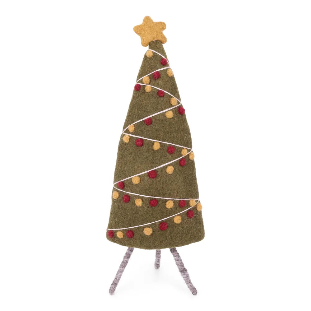 Gry & Sif Weihnachtsbaum Dekorativer Filz Girlande