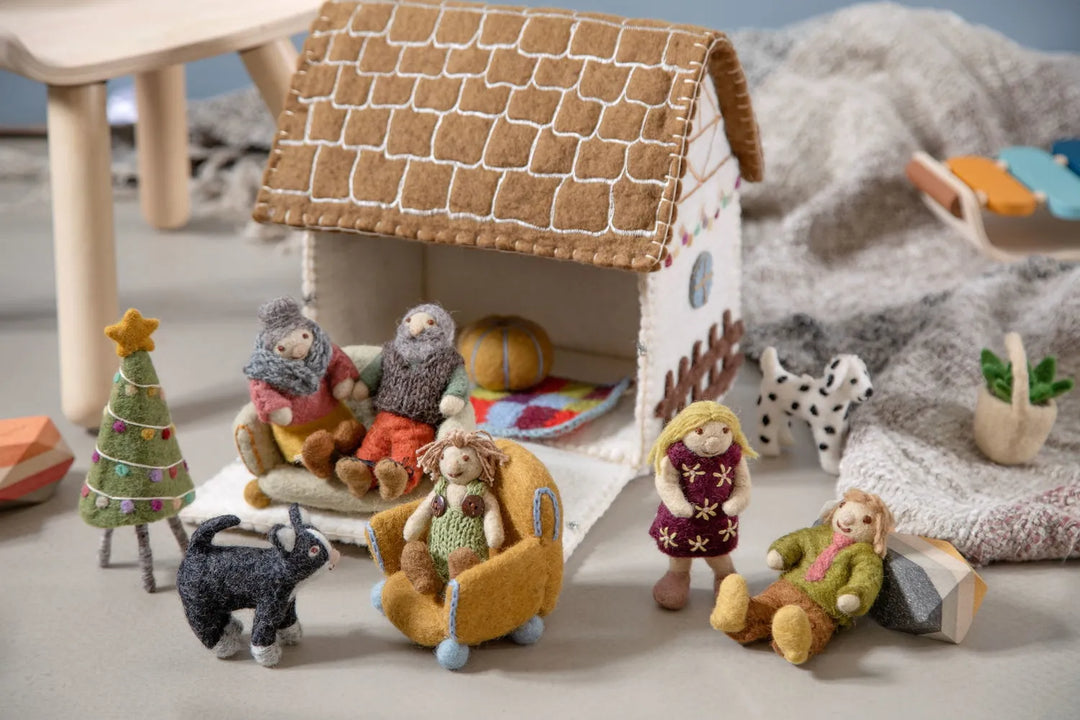Gry &amp; Sif Weihnachtsbaum Dekorativer Filz Girlande