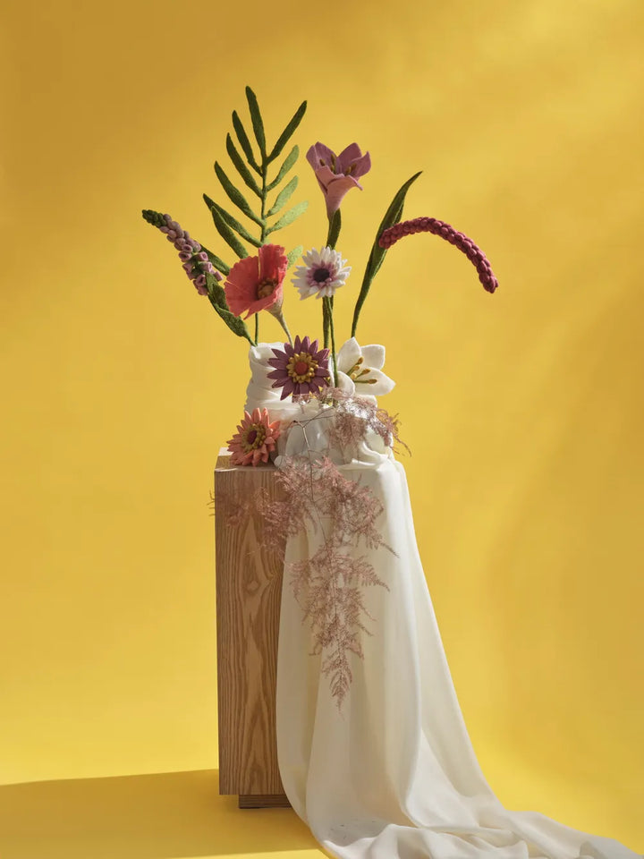 Gry &amp; Sif Filzblume Gerbera Light Peach
