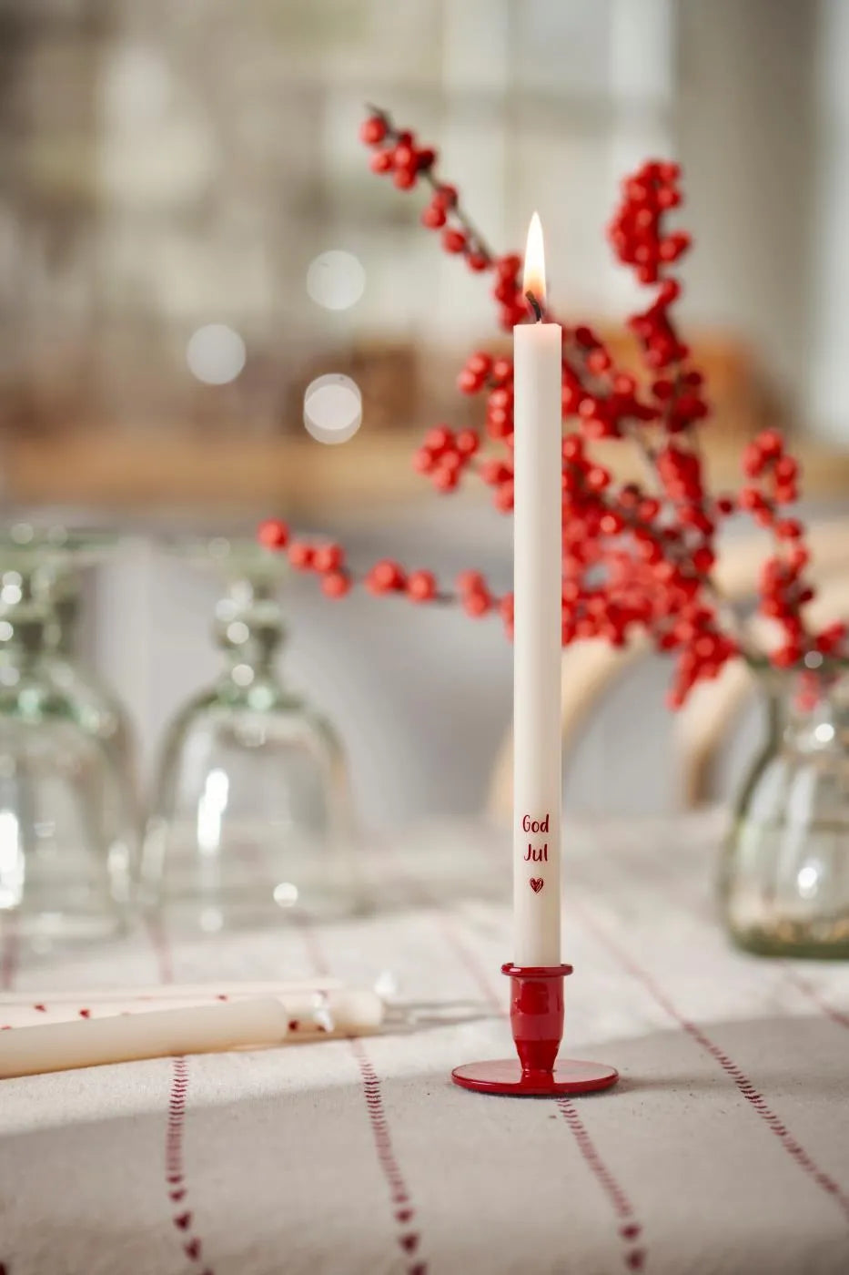 Ib Laursen Stabkerze Dünne Stearinkerze God Jul