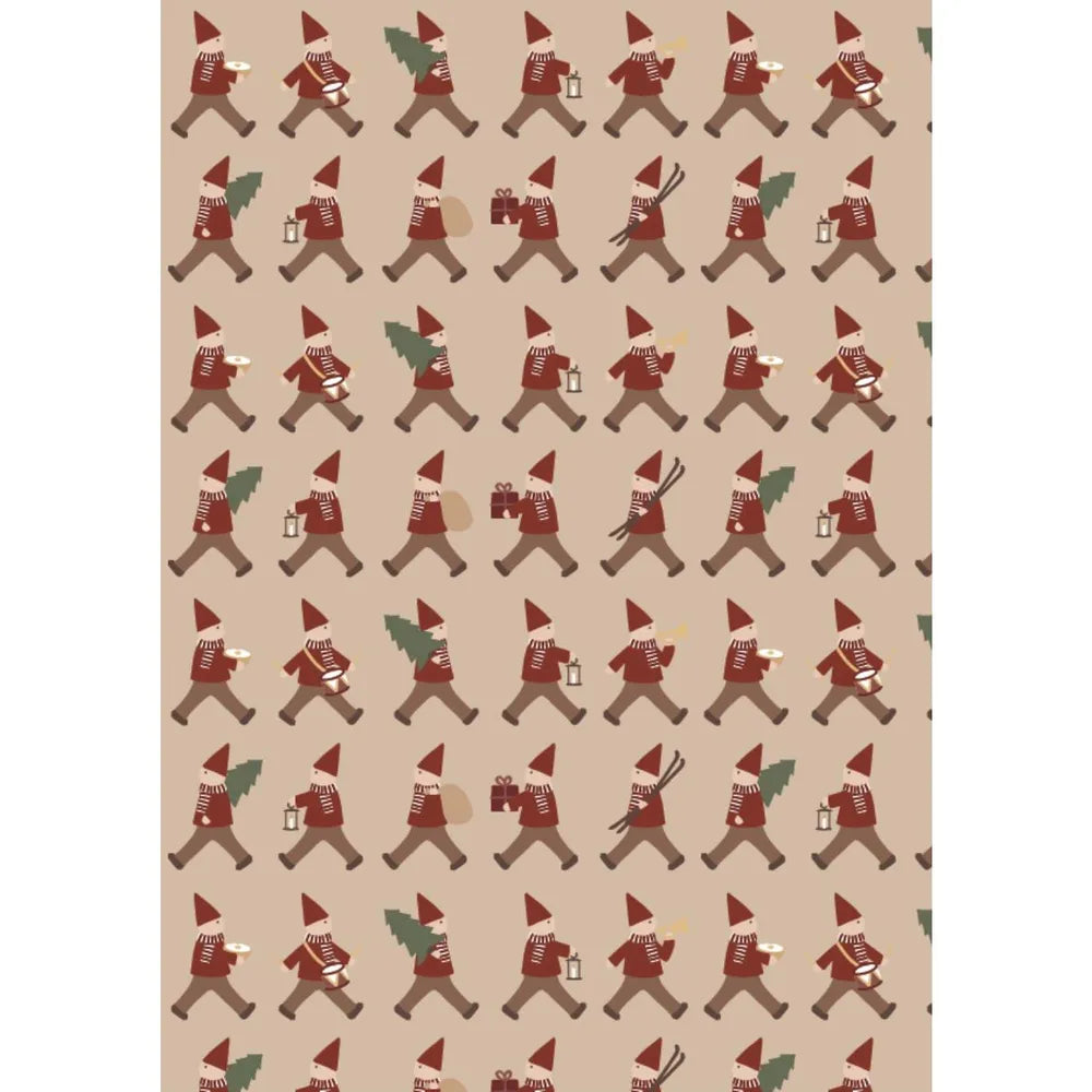 Ib Laursen Geschenkpapier Geschenkpapierrolle Beige