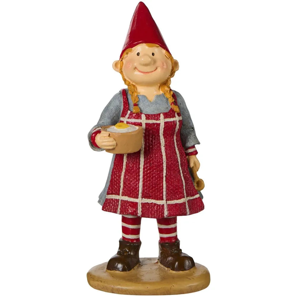 Ib Laursen Wichtelfigur Agnes mit Milchreisschale