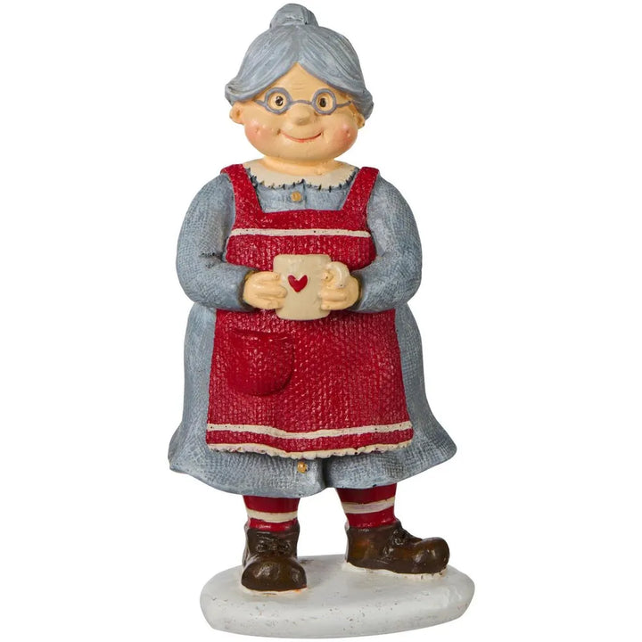 Ib Laursen Weihnachtsdeko Dekofigur Frau Polyresin