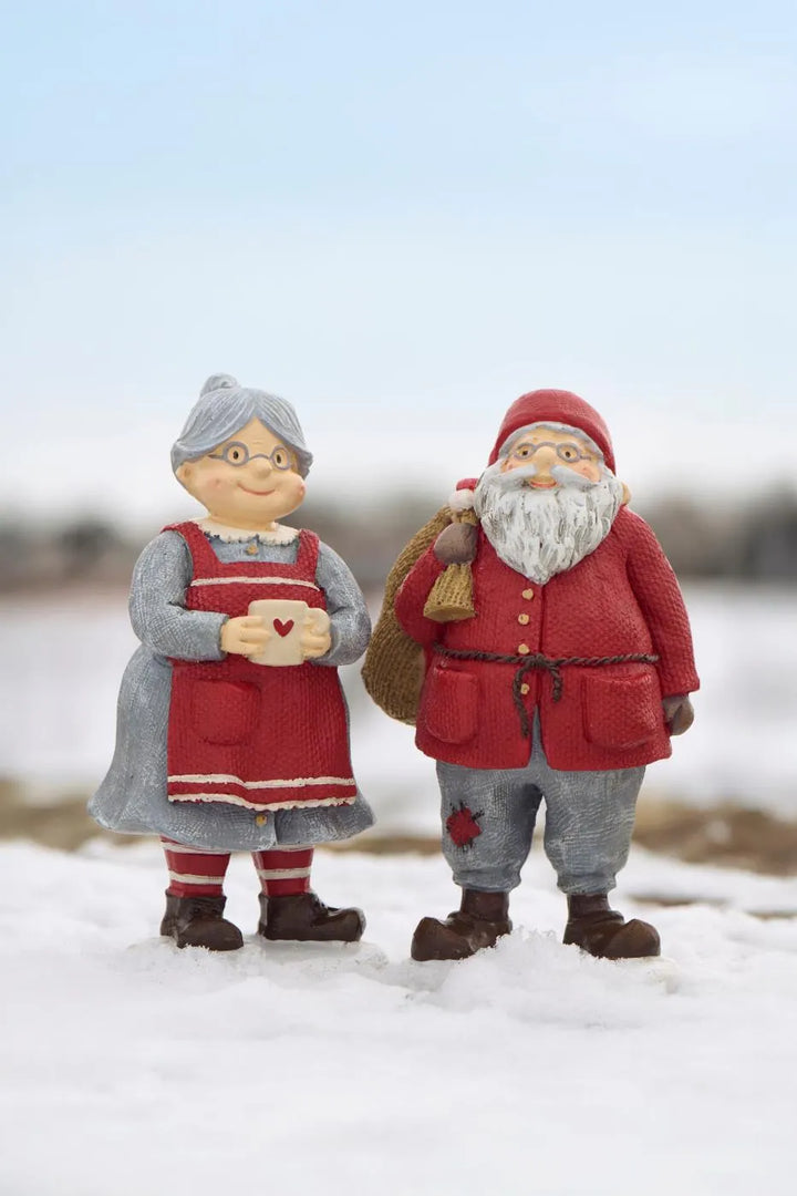 Ib Laursen Weihnachtsdeko Dekofigur Frau Polyresin