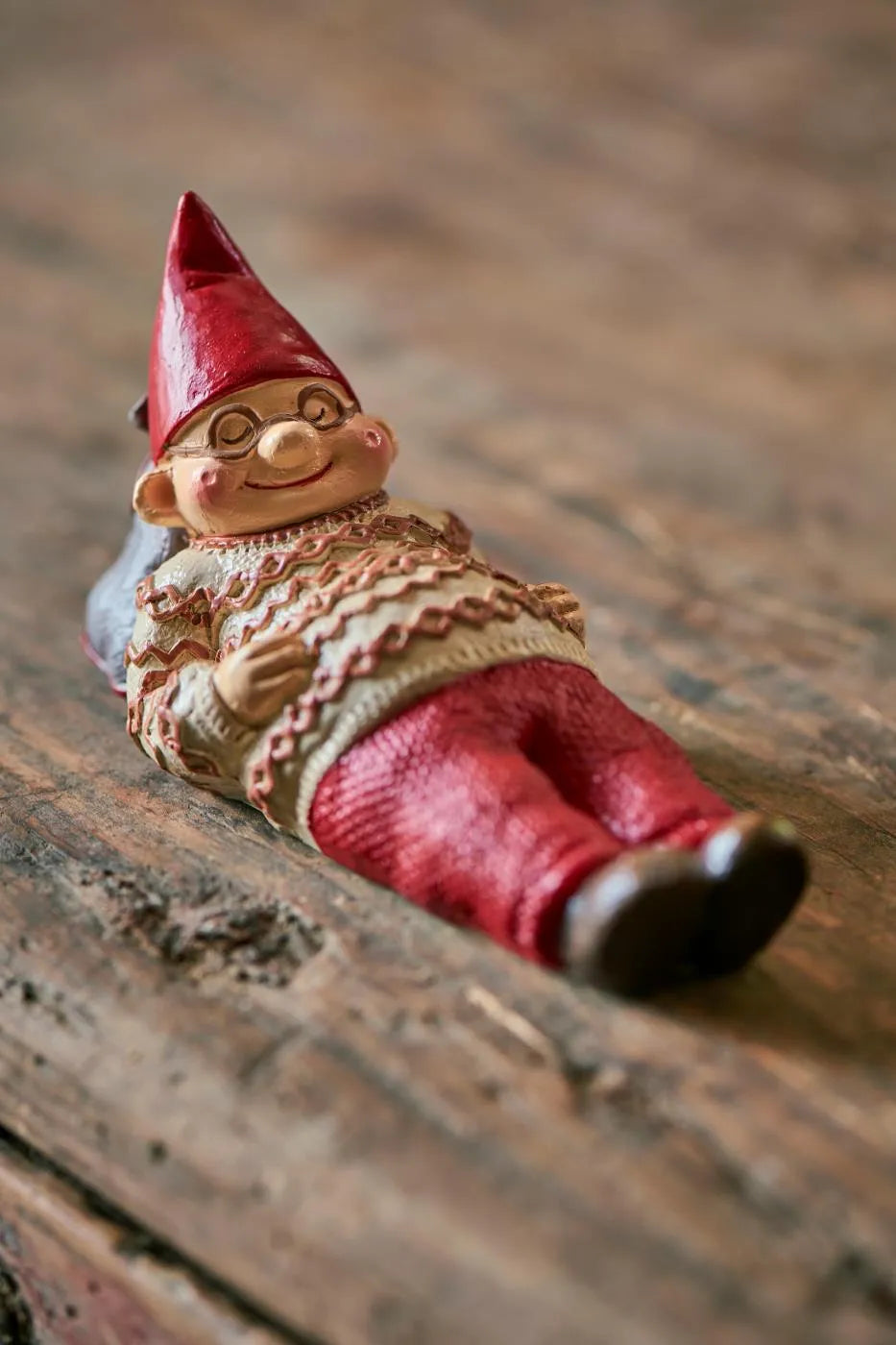 Ib Laursen Wichtel Schlafender Weihnachtswichtel Rot